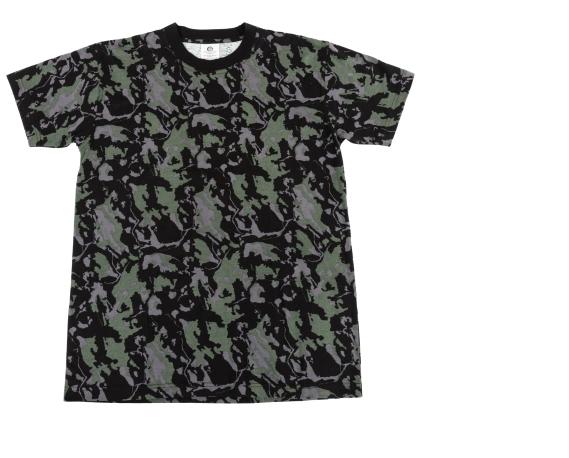 T-Shirt Northern Lights Night Camo 100% Katoen-3546-a